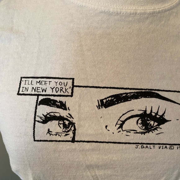 J.GALT Women’s White T-Shirt One Size NWOT - Picture 6 of 9
